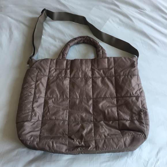 SOLD!Army green puffy bag with shoulder strap - Picture 6 of 8